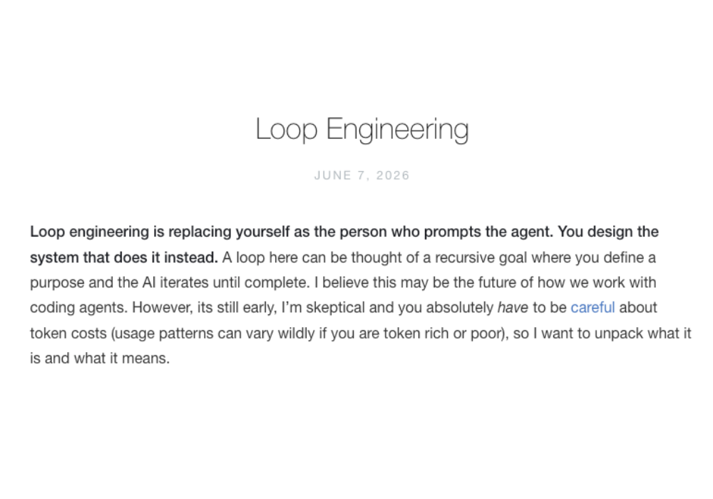 Addy Osmani — defining loop engineering